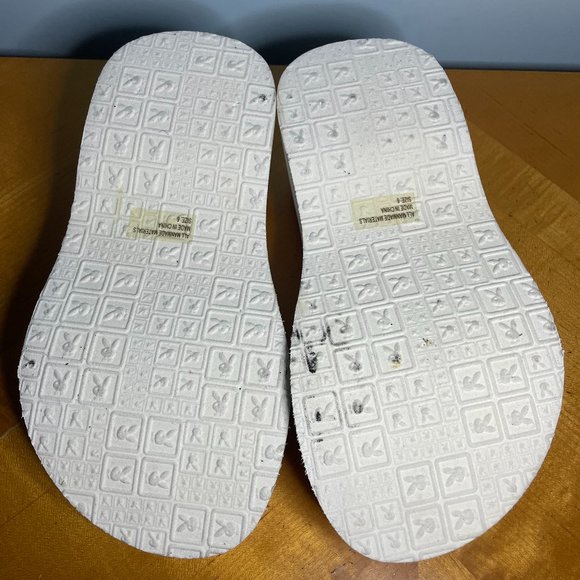 playboy platform flip flops